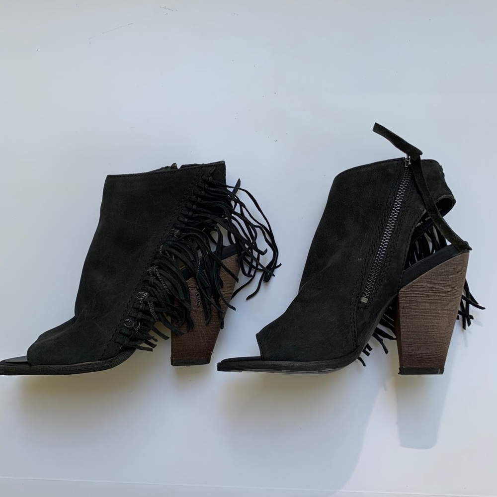 Dolce Vita Noralee Fringe open toe bootie sz 6 - Picture 8 of 9